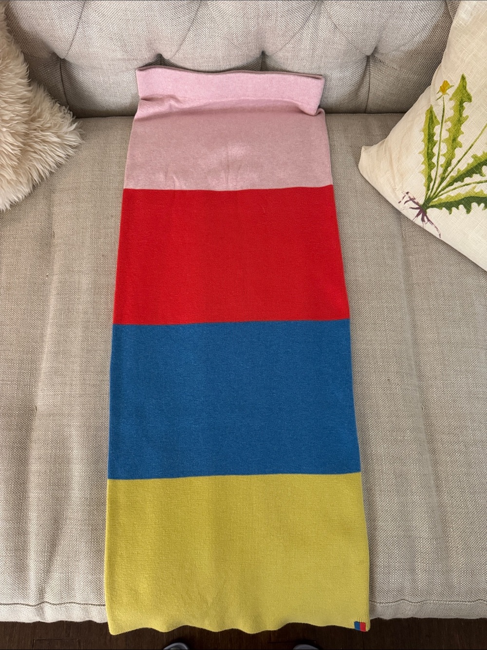 KULE Striped Knit Bodycon Skirt